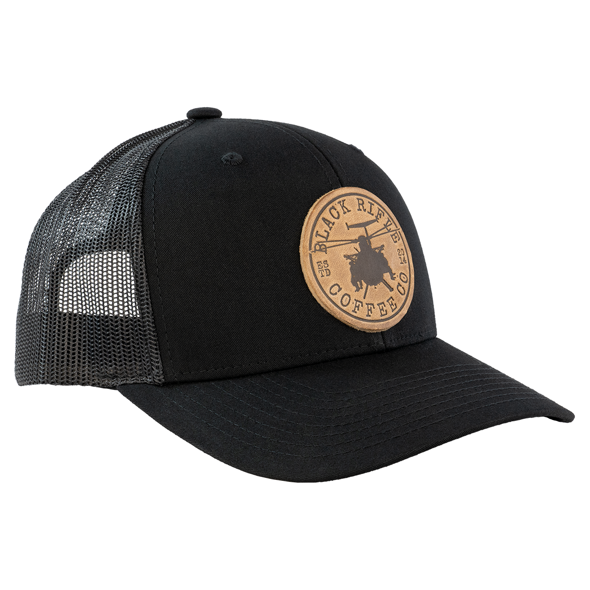 Gunship Leather Patch Trucker Hat
