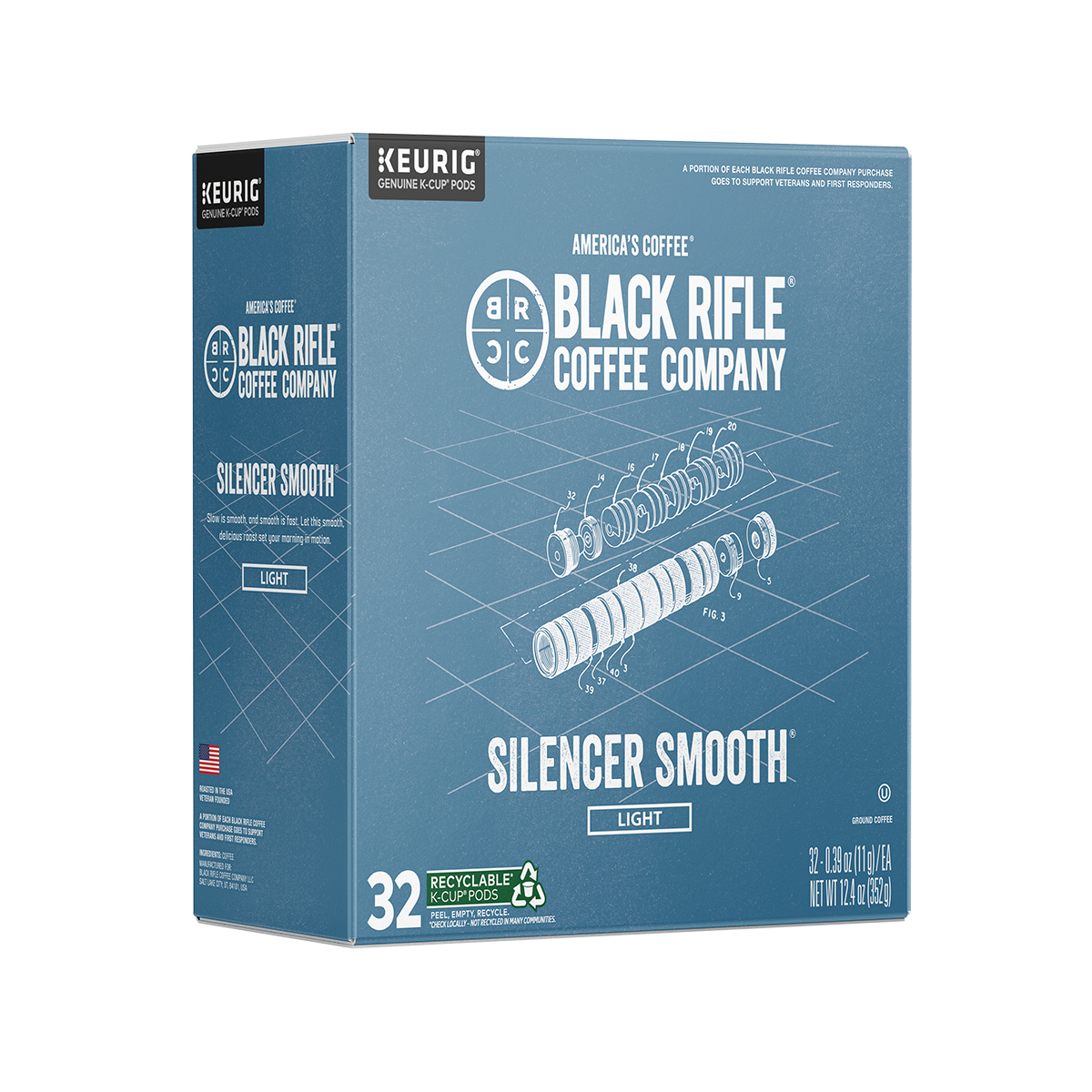 Silencer Smooth Coffee Rounds - 32Ct