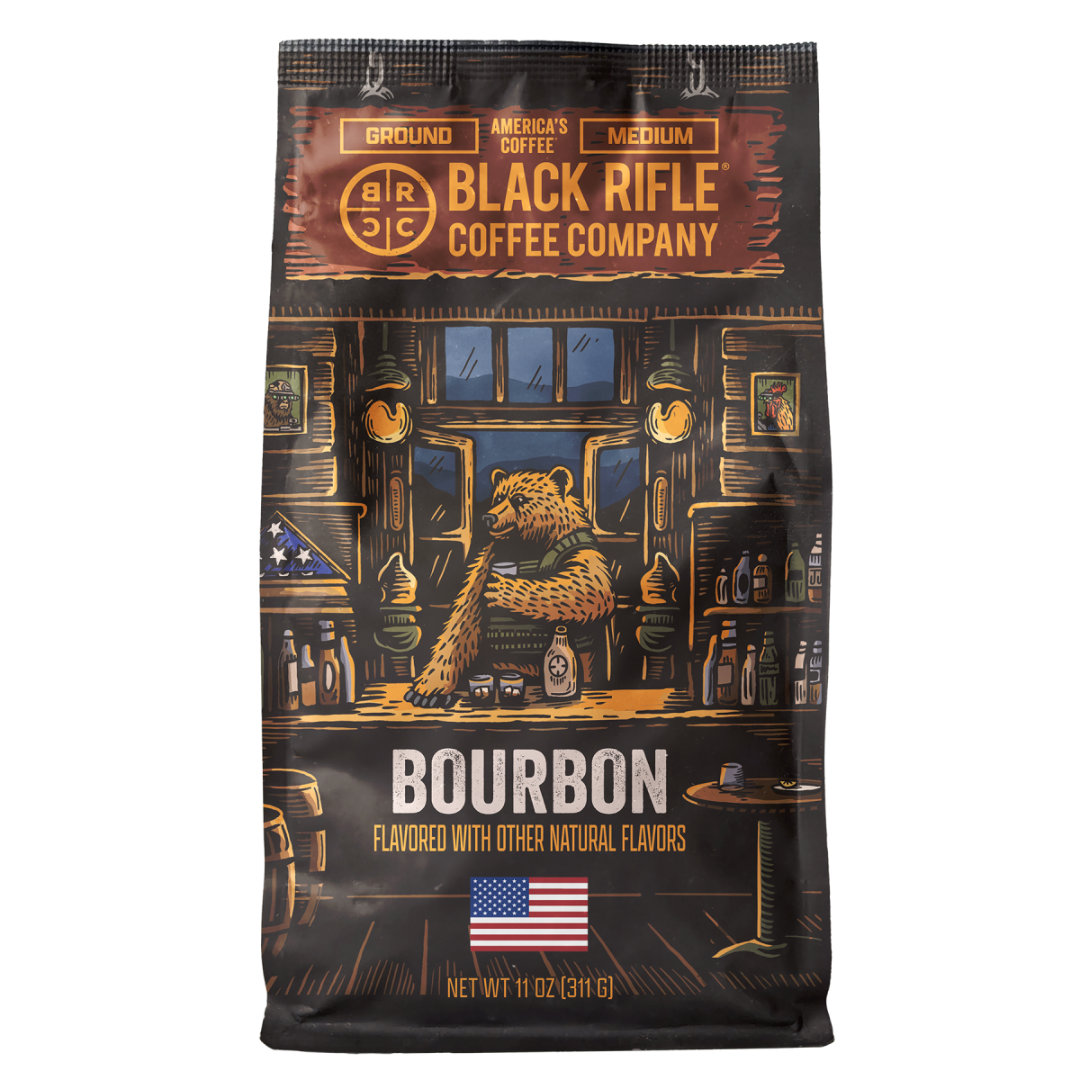 Bourbon Coffee, Ground, 11Oz - Image 2